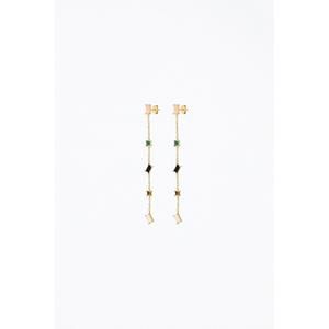 NEW F+H STUDIOS devo drop earrings in gold